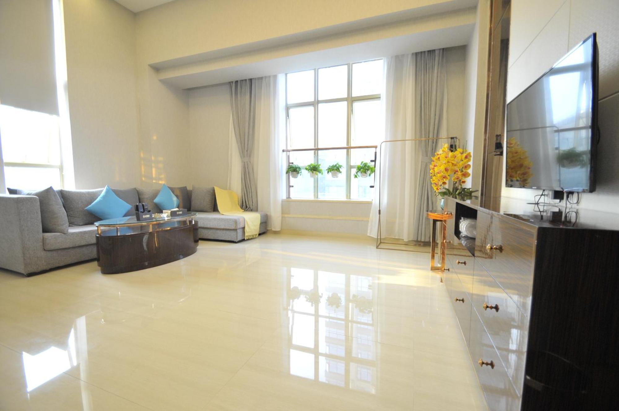 Waifiden Duplex Hotel Apartment Zhongyong Jinyu Branch-Free Shuttle Bus During The Canton Fair Exteriör bild